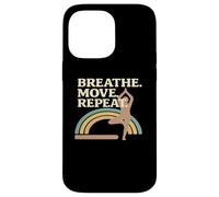 Pose de Yoga à répétition Breath Move Rainbow Coque pour iPhone 14 Pro Max