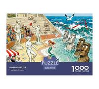 Pose Internationale pour Une Statue Puzzle en Bois Imperméable Puzzles De 1000 Pièces pour Adultes Cadeaux Amusant Jeux Éducatifs