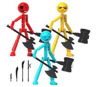 Poseable Robot Action Figures - Articulated Mechas Collectible Toys for Display Play | ABS Flexible Alloy Joint Adjustable Limbs, Multi Position Stances Figurines for Desk Shelf Decor, Interchangeable