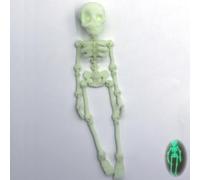 Poseable Skeleton Refrigerator Magnets, 3D Printed Halloween Magnets for Fridge, Fun Skeleton Decor to Spice Up Your Halloween Spirit (Glow-in-The-Dark Green)