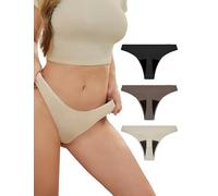 PoseFree String menstruel Femme - Flux léger - Anti-Fuite, sans Couture, Invisible, Respirant - Lot de 3 - Tailles L