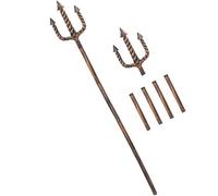 Poseidon Déguisement 5 Pièce Trident Canne Bâton 137cm Aqua Homme Type Fourche