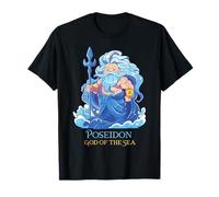 Poséidon Dieu de la mer - Dieux grecs pour enfants, garçons et filles T-Shirt