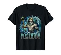 Poséidon Dieu de la mer Mythologie grecque Grèce antique Mythe épique T-Shirt