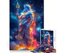 Poséidon, Dieu de la mer Puzzle de 1000 pièces pour Adolescents Jeu de logique et d'adresse Détente mentale Cadeau de Noël précis (50x75cm)