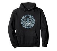 Poseidon Emblème Vintage de la mythologie Grecque du Dieu de la mer Sweat à Capuche