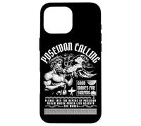 Poseidon Greek God Surfing Waves Streetwear Coque pour iPhone 16 Pro Max