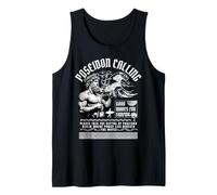 Poseidon Greek God Surfing Waves Streetwear Débardeur