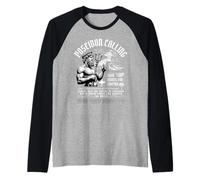 Poseidon Greek God Surfing Waves Streetwear Manche Raglan