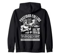 Poseidon Greek God Surfing Waves Streetwear Sweat à Capuche