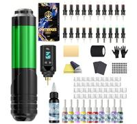 POSEIDON Kit de Tatouage, Machine à Tatouer Sans Fil pour Débutants