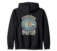 Poséidon Master of The Tides Mythology Ocean Design Sweat à Capuche
