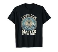 Poséidon Master of The Tides Mythology Ocean Design T-Shirt