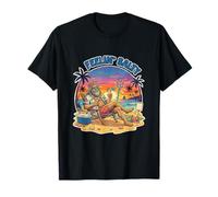 Poseidon on The Beach Mythologie Grecque Vacances d'été Amusantes T-Shirt