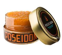 Poseidon Perles de Poutargue 100 g, Œufs de Mulet Sauvage de Sardaigne, Bottarga Façon Caviar pour Toasts, Blinis et Pâtes, Bocal Apéritif Gourmet, Casher