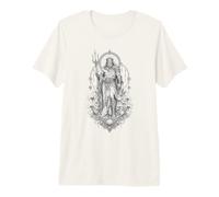 Poséidon Œuvre d'art mythologique du Dieu Grec de la mer Trident Océan T-Shirt Haut de Gamme