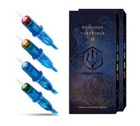 Poseidon V3 aiguille de cartouche de tatouage 30 PCS avec cartouche de sécurité à membrane tatoueur aiguille de tatouage jetable Shader rond (1203rs)