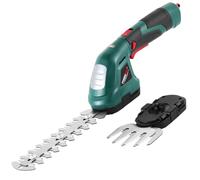 POSENPRO Cisaille Sculpte-Haie et Taille-Herbes sans Fil 7,2V, 2 en 1 Taille Haie Batterie Electrique Cisaille à Gazon avec 2 Lames, Poignée rotative à 180°, pour Coupe, Elagage