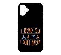 Poses de Yoga Que Je Plie pour ne Pas rompre avec Un Mode de Vie sain | Yoga Coque pour iPhone 16 Plus