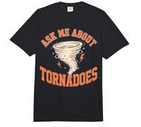 Posez-Moi des Questions sur la Conception de la météorologie des tornades et des tempêtes Comfort Colors Adult Heavyweight T-Shirt