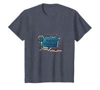 Posez-Moi des Questions sur l'assurance-maladie, Je Peux Vous l'expliquer T-Shirt, Enfant, Bleu Chiné, 2 Ans