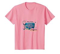 Posez-Moi des Questions sur l'assurance-maladie, Je Peux Vous l'expliquer T-Shirt, Enfant, Rose, 8 Ans