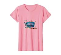Posez-Moi des Questions sur l'assurance-maladie, Je Peux Vous l'expliquer T-Shirt, Femme, Rose, M
