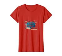 Posez-Moi des Questions sur l'assurance-maladie, Je Peux Vous l'expliquer T-Shirt, Femme, Rouge, XXL