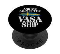Posez-Moi des Questions sur Le Vasa Ship Sweden PopSockets PopGrip Adhésif