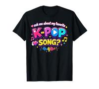 Posez-Moi des Questions sur ma Chanson K-Pop préférée Funny Kpop Fan T-Shirt