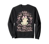 Posez-Moi des Questions sur ma Collection d'ongles Funny Weird Sweatshirt
