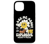 Posez-Moi des Questions sur ma diarrhée Explosive, Blague Sarcastique et mème Humoristique Coque pour iPhone 13