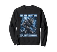 Posez-Moi des Questions sur ma diarrhée Explosive Funny Alpha Wolf Sweatshirt