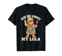 Posez-Moi des Questions sur ma Grand-mère rétro Vintage Philippine Lola Funny T-Shirt