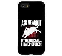 Posez-Moi des Questions sur Mes Grands-Parents J'Ai des Photos Cat Grandma Coque pour iPhone SE (2020) / 7/8