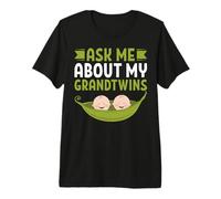 Posez-Moi des Questions sur Mon Grand-père jumeau Grandtwins T-Shirt Haut de Gamme