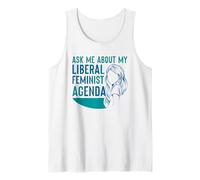 Posez-Moi des Questions sur Mon Programme féministe libéral Féminisme Féminin Débardeur