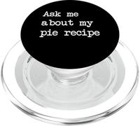 Posez-moi sur ma recette de tarte Tartes à la citrouille drôles Minimaliste PopSockets PopGrip pour MagSafe