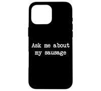 Posez-moi sur ma saucisse Funny Saucisses Minimalist Coque pour iPhone 16 Pro Max