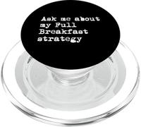 Posez-moi sur ma stratégie Full Breakfast Funny Full Monty PopSockets PopGrip pour MagSafe
