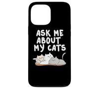 Posez-Moi sur Mes Chats: Citation drôle pour Les propriétaires de Chats Coque pour iPhone 13 Pro Max