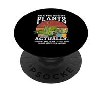 Posez-Moi Une Question à Propos de Plant Lover Tee Monstera Succulent PopSockets PopGrip Adhésif