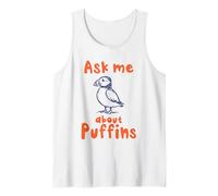 Posez-Moi Une Question à Propos de Puffins Funny Puffin Bird Lover Débardeur
