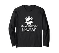 Posez-Moi Une Question sur Dewlap Funny Anole Lizard Owner A Reptile Lover Manche Longue