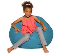 Posh Beanbags AMZ-27-HT-TEA Pouf Posh Chiné Bleu sarcelle 68 cm