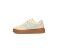 POSH by Poelman Baskets basses 'Georgia' crème / bleu ciel, Taille 41