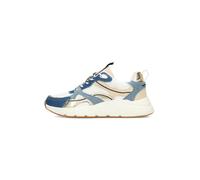 POSH by Poelman Baskets basses 'Kae' beige / bleu denim / blanc, Taille 37
