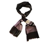 Posh Gear Écharpe 'Rigatoseta' noir, Taille 180x30 cm
