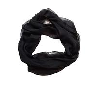 Posh Gear Femme chiffon Écharpe Foulard Levieseta, noir 100% soie