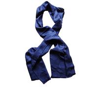 Posh Gear Femme Homme Écharpe Foulard Satinecho, Bleu 100% soie